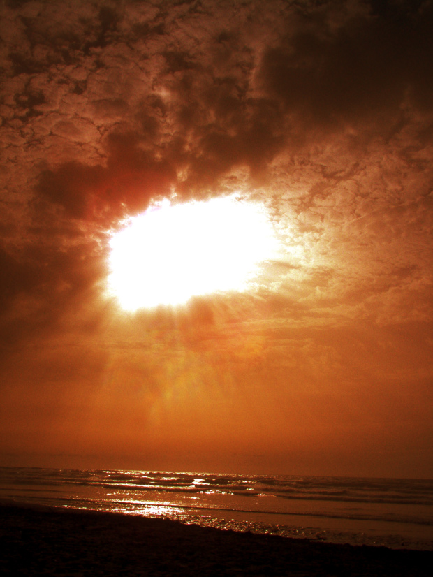 sunset near casablanca, morocco